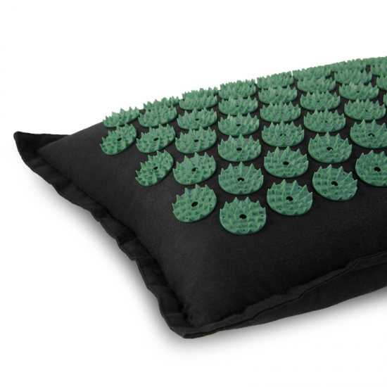 Akupresūros Kilimėlis Su Pagalve Spokey AKUMAT Juodas/Žalias