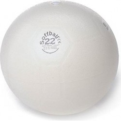 Aerobics Ball PEZZI Softball MAXAFE 22 cm, White