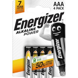 Šarminė baterija LR03 (AAA, E92) 1.5V Alkaline Power Energizer 4vnt pakuotėje