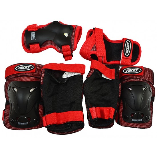 Apsaugų rinkinys ROCES VENTILATED JR  /3-PACK/ 301352 02