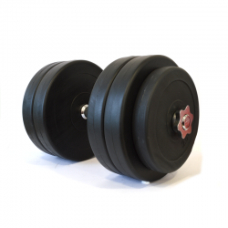 Surenkamas Cementinis Hantelis Tomaz Sport Start 27,5 kg Plieno Grifas