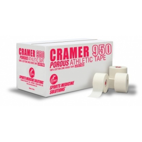 Atletinis Neelastinis Teipas Cramer 950, Baltas, 2,5 cm x 13,7 m