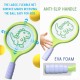 Badmintono rinkinys vaikams su raketėmis, putplasčio kamuoliuku ir dinozauro formos plunksnakočiu WOOPIE