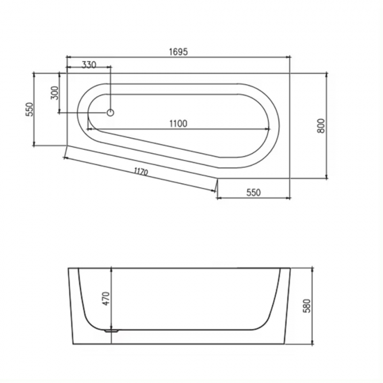 Vonia AMO-006DR 169,5x80x58cm