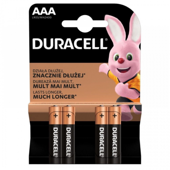 Baterija Šarminė R3 (AAA) 1.5V DURACELL Power (4vnt Blisteryje)