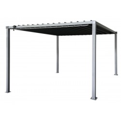 Bioklimatinė plieninė pergola 3 × 3 m su reguliuojamu stogu