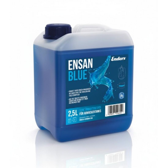 Cheminių tualetų nuotekų bakų dezinfekavimo skystis „Ensan Blue“ 2,5 l (100 ml / 10 l)