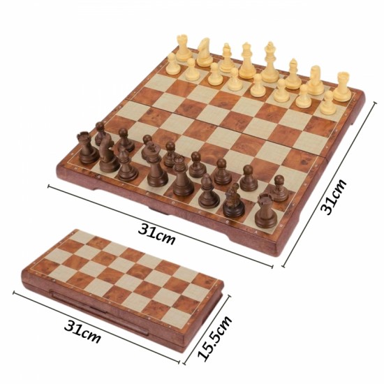 Šachmatai magnetinės šaškės 2 viename WOOPIE