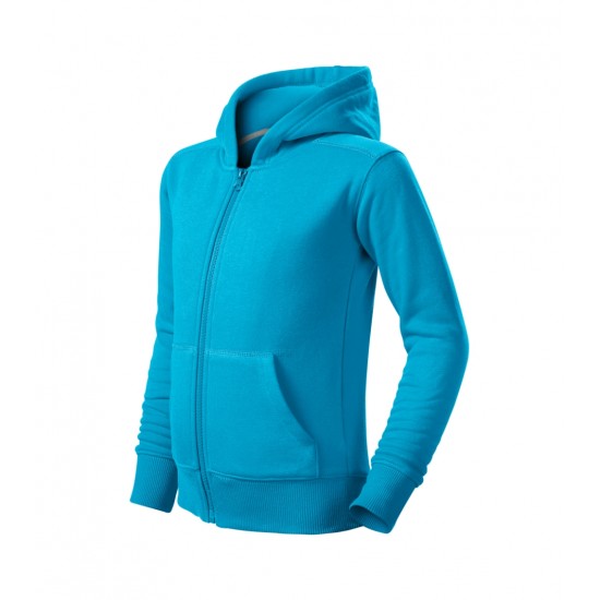 Vaikiškas džemperis MALFINI Trendy Zipper 412 Blue atoll, 300 g/m²