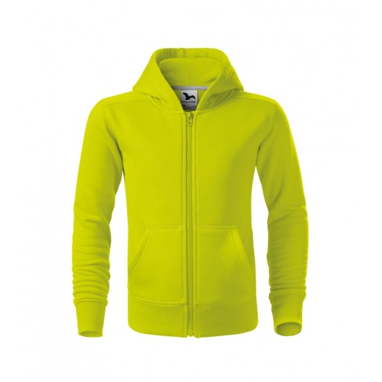 Vaikiškas džemperis MALFINI Trendy Zipper 412 Lime punch, 300 g/m²