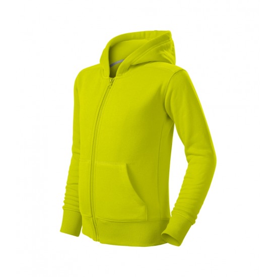 Vaikiškas džemperis MALFINI Trendy Zipper 412 Lime punch, 300 g/m²