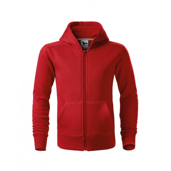 Vaikiškas džemperis MALFINI Trendy Zipper 412 Red, 300 g/m²