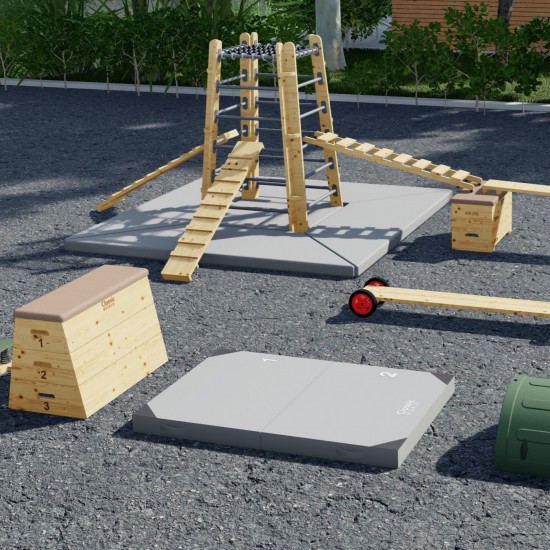 Kryžminis apsauginis kilimėlis vidiniam laipiojimo bokštui CLASSIC WORLD EDU