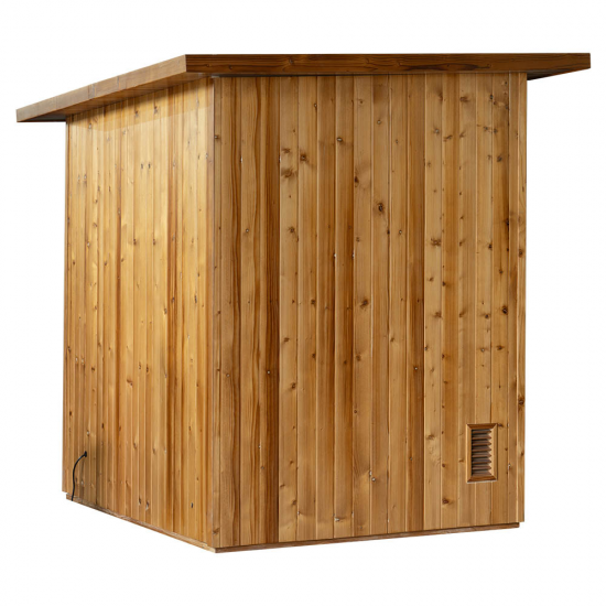 Sausā dārza sauna AMO-SS1320 ar krāsni 175x130x200cm trīsvietīga