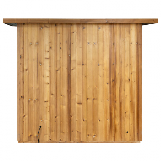 Sausā dārza sauna AMO-SS1320 ar krāsni 175x130x200cm trīsvietīga