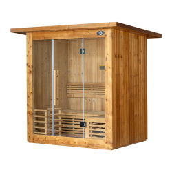 Dry Garden Sauna AMO-SS1520 With Stove 200x150x200cm Triple
