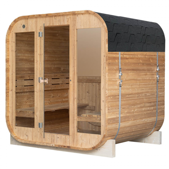 Sausā sauna AMO-2118 SQUARE 210x210x180cm četrvietīgs