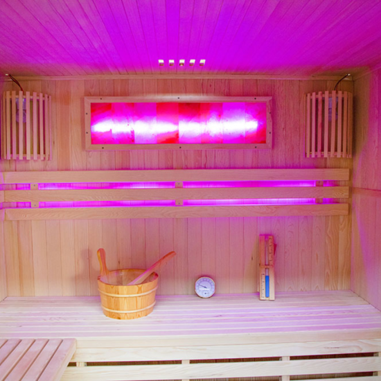 Sausā sauna AMO-EA4-6S ar plīti 200x180x200 četrvietīgs