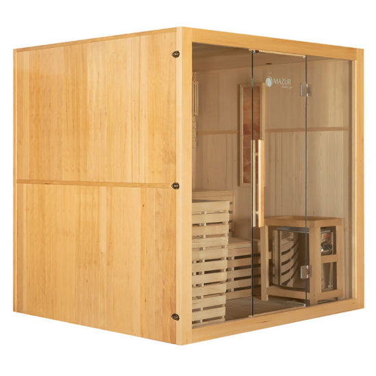 Sausā sauna AMO-EA4S ar plīti 200x180x200 četrvietīga Sausā sauna AMO-EA4S ar plīti 200x180x200 četrvietīga