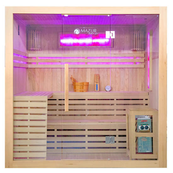Sausā sauna AMO-EA4S ar plīti 200x180x200 četrvietīga Sausā sauna AMO-EA4S ar plīti 200x180x200 četrvietīga