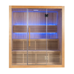 Sausā sauna AMO-SS1814H ar krāsni 180x140x200cm dubultā