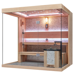 Sausa Pirtis AMUE-1250 Su Krosnele 220x180x210cm Keturvietė
