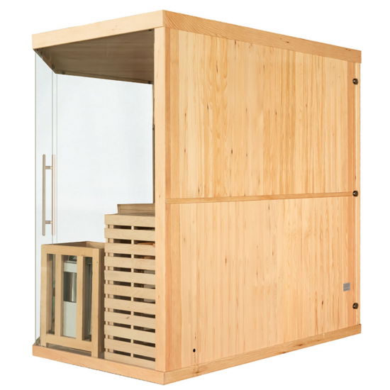 Sausa Pirtis Su Krosnele AMO-EA5CS Penkiavietė 200x200 cm. Sausa Pirtis Su Krosnele AMO-EA5CS Penkiavietė 200x200 cm.