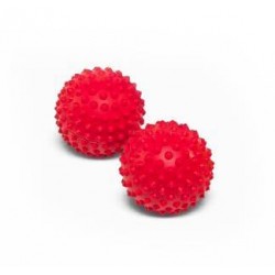 Spiked massage balls Tonkey ActivaSmall Stand 9 cm, Red x 2