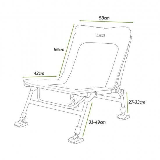 Žvejybinė kėdė KORUM Supa Lite Stretch Wide