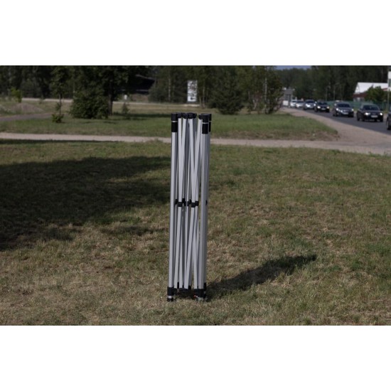Sulankstoma pavėsinė Pop Up 3x3 m, su sienomis, Smėlio, X serijos, aliuminis