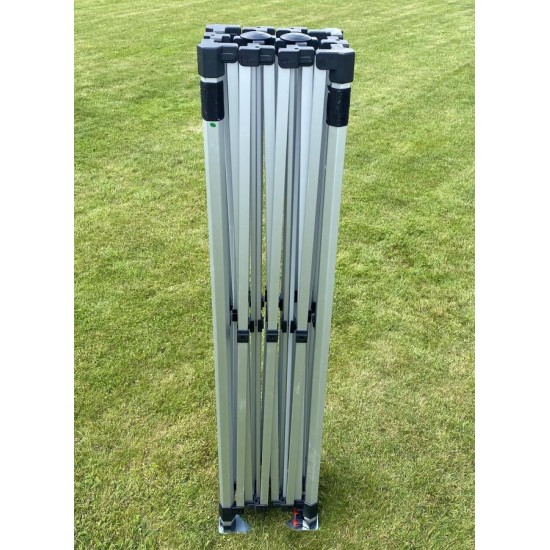 Sulankstoma pavėsinė Pop Up 3x4.5 m, su sienomis, Smėlio, X serijos, aliuminis