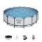 Karkasinis baseinas Bestway Steel Pro Max Set 488x122 cm, su filtruojančiu siurbliu ir priedais 5612Z