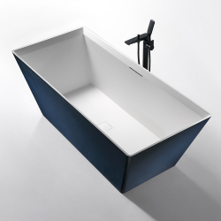 Laisvai Pastatoma Akmens Masės Vonia AMUE-001PB 170x75 cm.