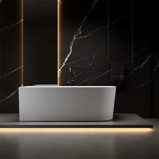 Laisvai stovinti, prie sienos montuojama vonia AMO-1724-170 Kairė 170x75x59 cm