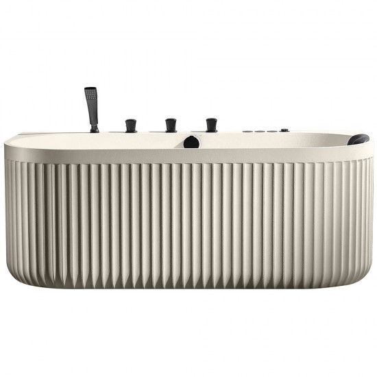 Laisvai pastatoma prie sienos montuojama SPA vonia su hidromasažu AMUE-A005C 170x80x63 cm