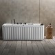 Laisvai pastatoma prie sienos montuojama SPA vonia su hidromasažu AMUE-D005W 170x75x60 cm