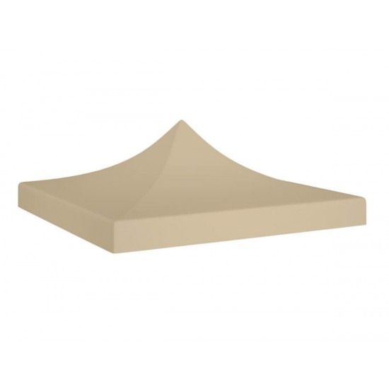 Pavėsinės stogo uždangalas 2 × 2 m – smėlio spalvos, 160 g/m²
