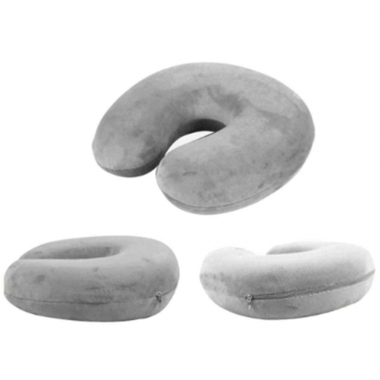 Pilka kelioninė pagalvė su atmintimi AG353E