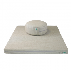 Grikių Lukštų Pufas Ir Čiužinukas Meditacijai Žalsvas