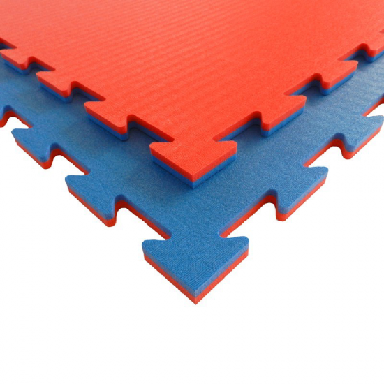 Grindų Danga Tatami B14FR-50 Raudona Mėlyna 50x50x1,4cm Tankis 60 kg/m³