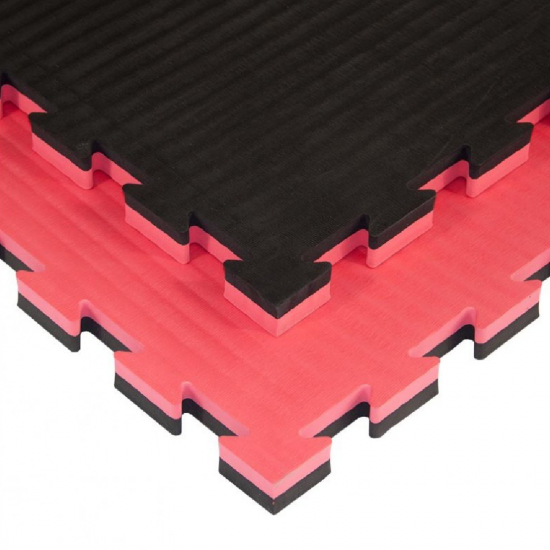 Grindų Danga Tatami JJ30J Raudona Juoda 100x100x3,0 Tankis 105 kg/m³