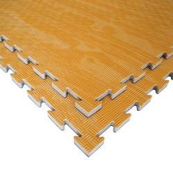 Grindų Danga Tatami W20X Rudas Medis 100x100x2 cm Tankis 120 kg/m³