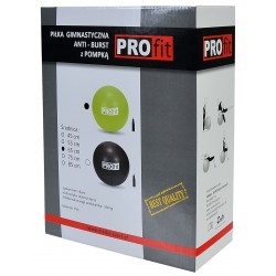 Gimnastikos kamuolys PROFIT 75cm su pompa DK 2102