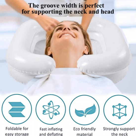 Pripučiama Galvos-Plaukų Plovimo Vonelė KASMAN GS 50x60 Black