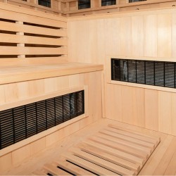 Infraraudonųjų Spindulių Sauna AMO-EA4CRS 180x180x200 keturvietis su himalaju druska