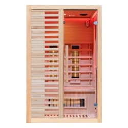 Infraraudonųjų spindulių pirtis su druskos akmeniu AMO-C2S 120x100x190 cm