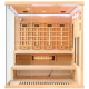 Infraraudonųjų spindulių pirtis su druskos akmenims AMO-EP4RS XL kairė 180x160x200 cm Infraraudonųjų spindulių pirtis su druskos akmenims AMO-EP4RS XL kairė 180x160x200 cm