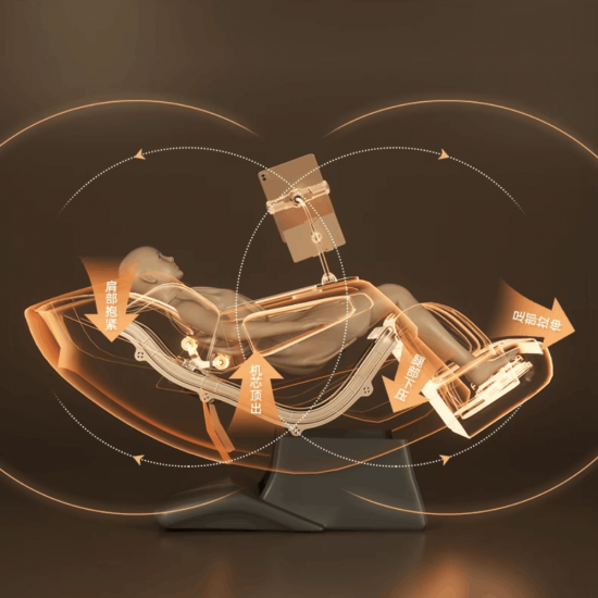 Masažinis krėslas JARE DeepRelax SL, Juodas