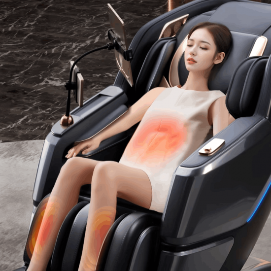 Masažinis krėslas JARE DeepRelax SL, Juodas