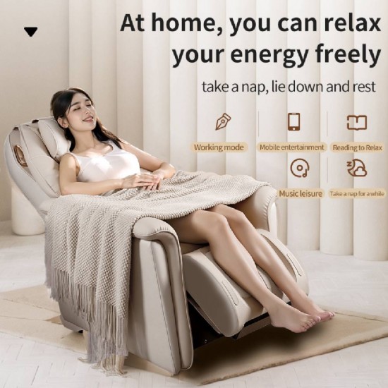 Masažinis krėslas JARE EasyRelax 999-9 – 4D Zero Gravity, Champagne Beige